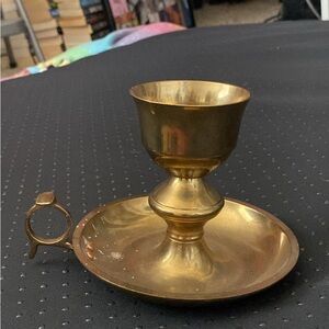 Vintage Brass Candle Holder